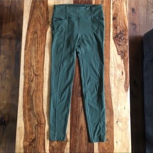 Athleta Women’s M Metro High Waist Leggings Green